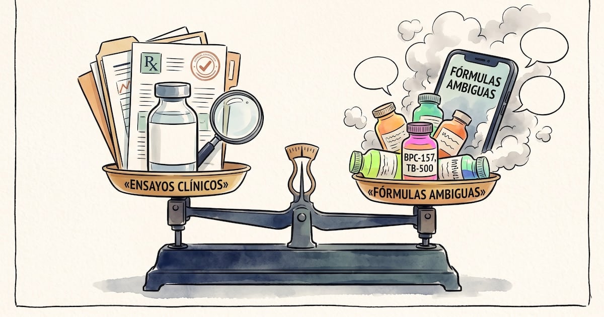 Péptidos: la promesa que se viraliza y la evidencia que finalmente escasea