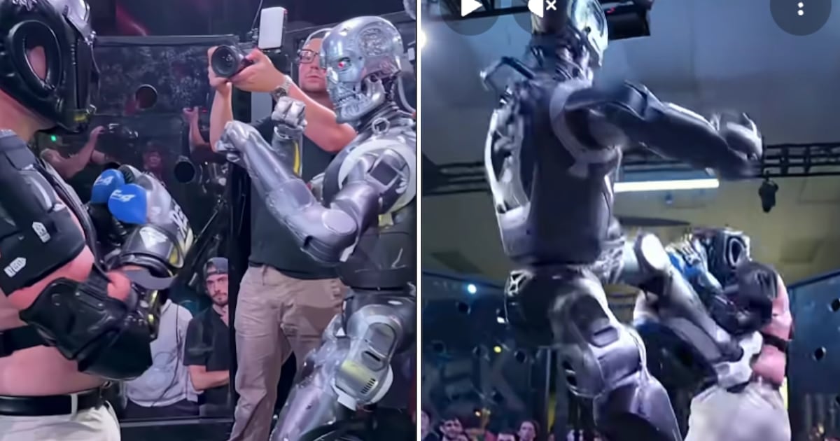 Un influencer quiso pelear contra robots en San Francisco, terminó con la mano lastimada y le llovió una intimación oficial