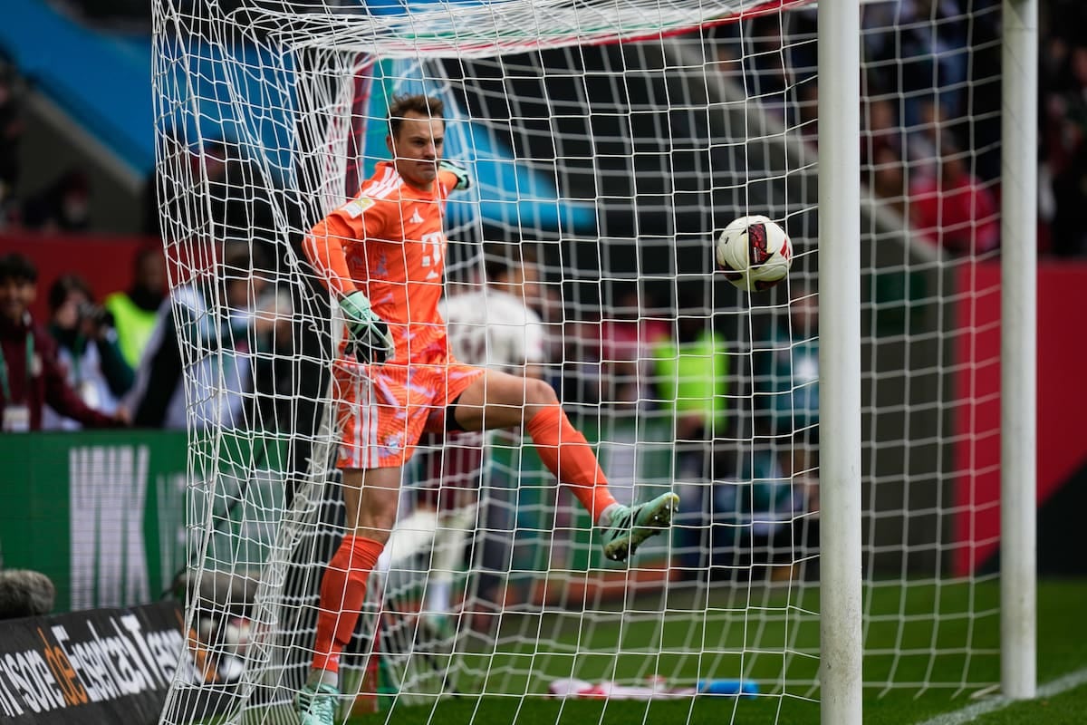 Neuer regaló dos goles en cinco segundos de arranque y Bayern volvió a quedar a mano: empate con sabor a poco en Augsburgo