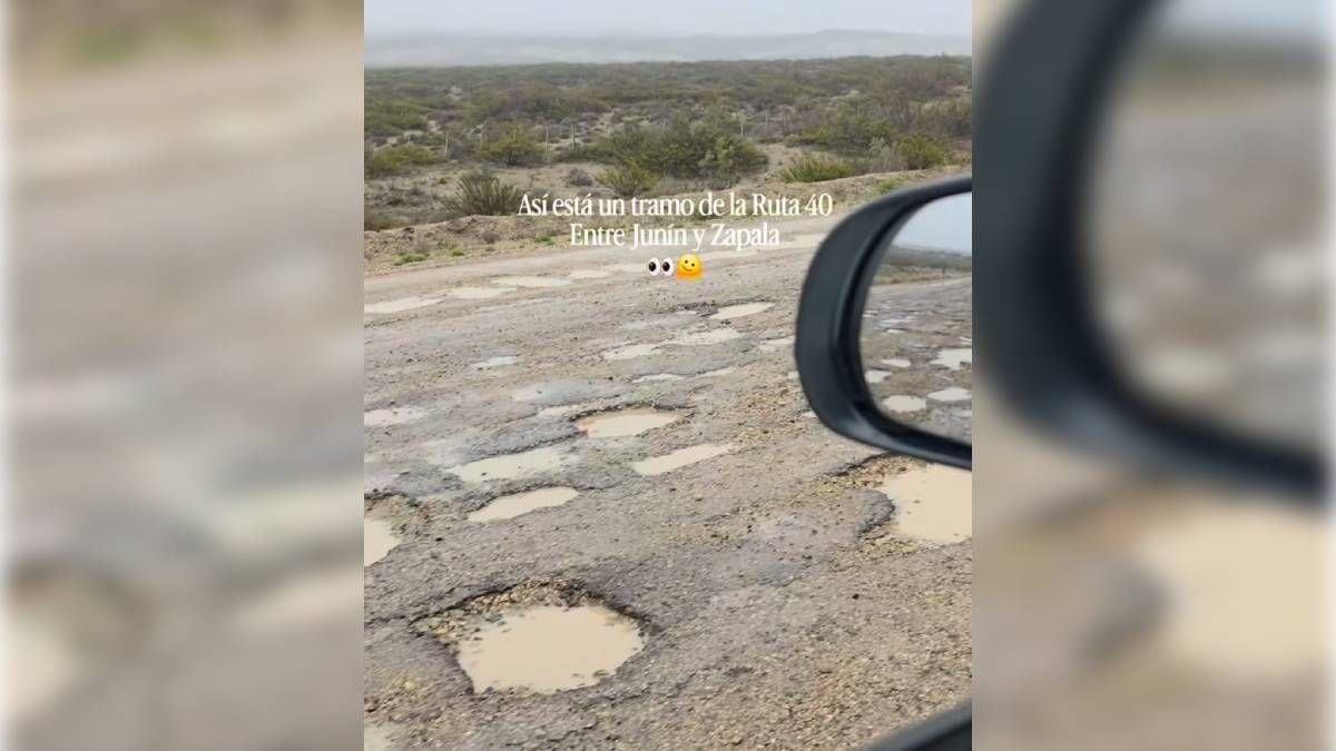 Treinta kilómetros de calzada rota: el tramo de la Ruta 40 que pone en guardia a los viajeros en Neuquén