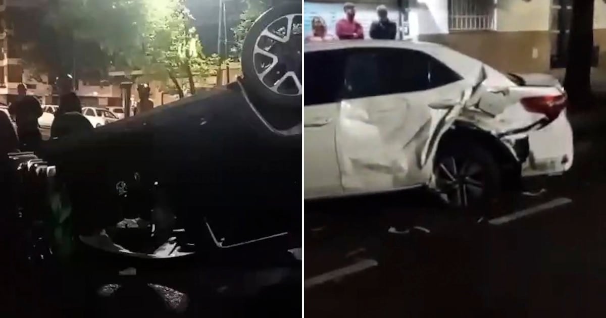 Volcó alcoholizada en Alberdi y Curapaligüe: cinco heridos y una detenida por el choque múltiple que interrumpió la madrugada en Caballito