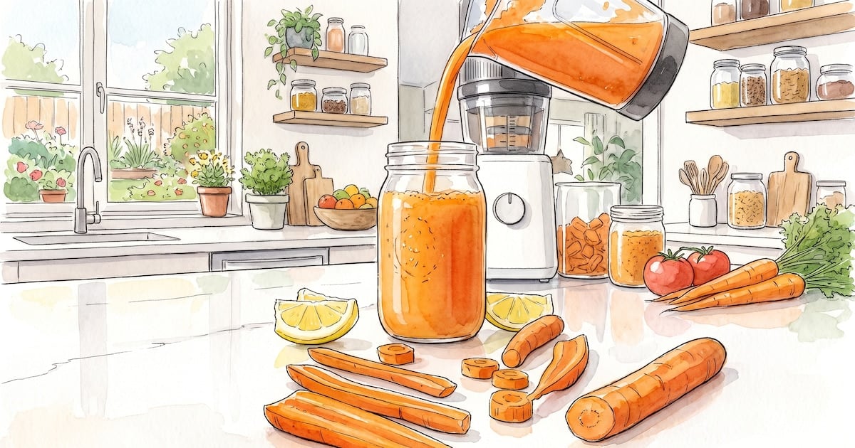 Jugo de zanahoria versus zanahoria cruda: la diferencia que casi nadie mira