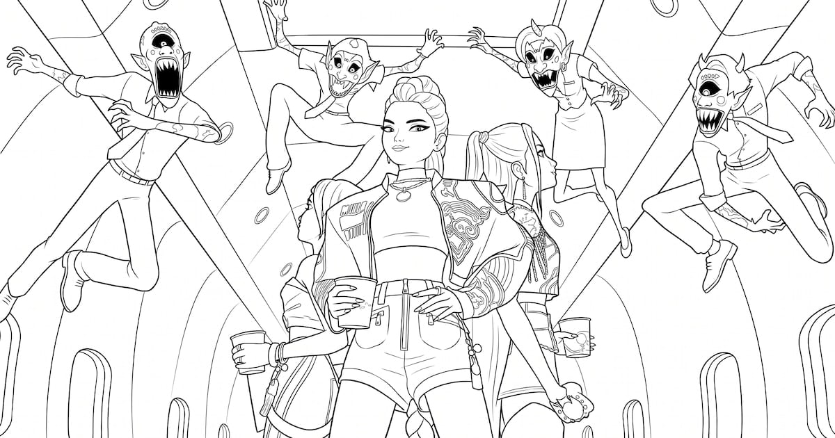 Gemini simplifica la creación de láminas para colorear con estilo k-pop